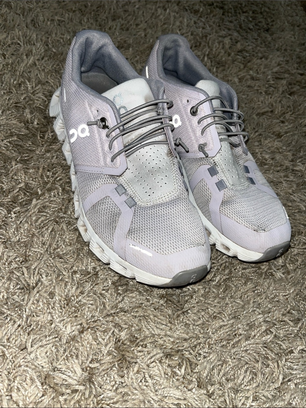 On Running Women's Light Gray Athletic Shoes
